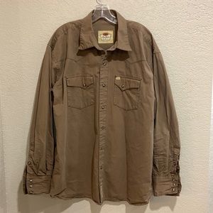 Men’s Larry Mahan Button Up Long Sleeve XXL Western